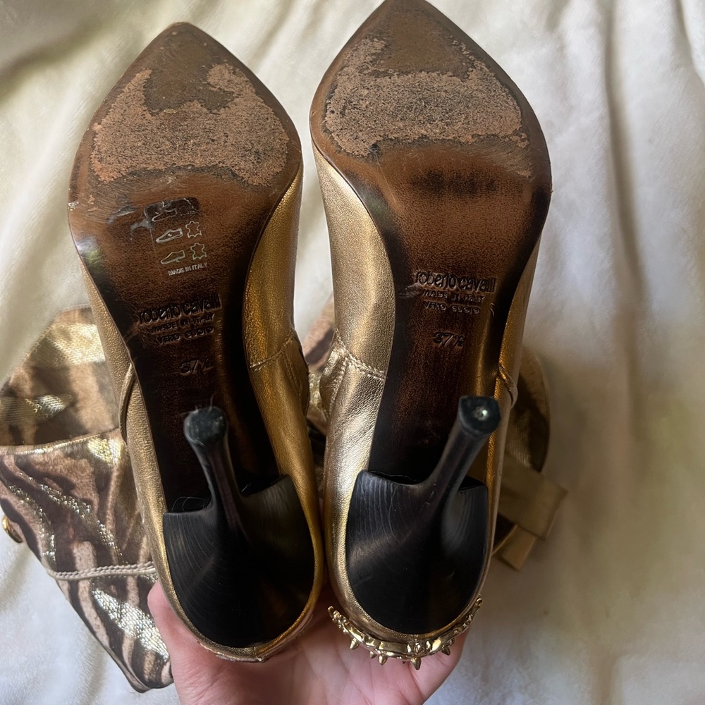 RARE Authentic Vintage Roberto Cavalli Boots **Damaged*** - Picture 7 of 10